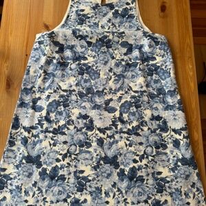 Abercrombie & Fitch high-neck linen blend mini dress medium